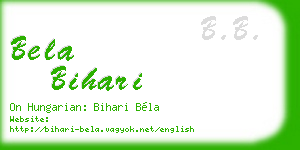 bela bihari business card